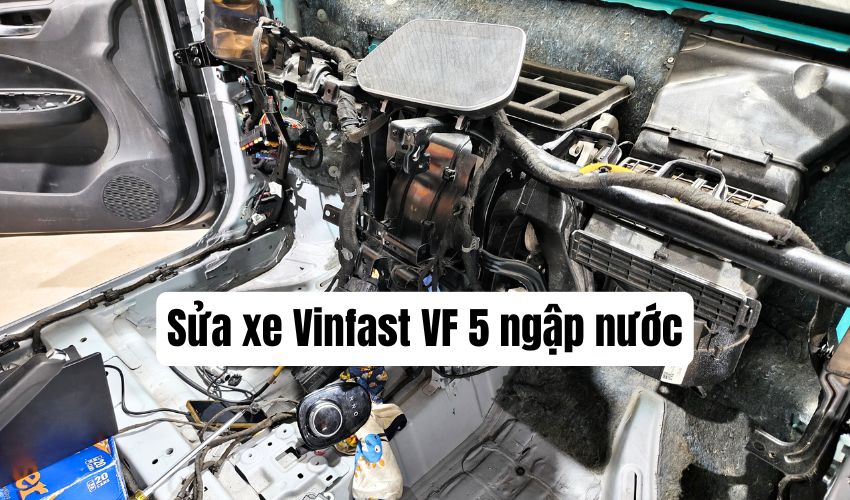 Sửa xe Vinfast VF 5 ngập nước Sửa xe Vinfast VF 5 ngập nước chuyên sâu tại VFS Garage