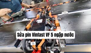 Sửa pin Vinfast VF 5 ngập nước chuẩn kỹ thuật tại VFS Garage